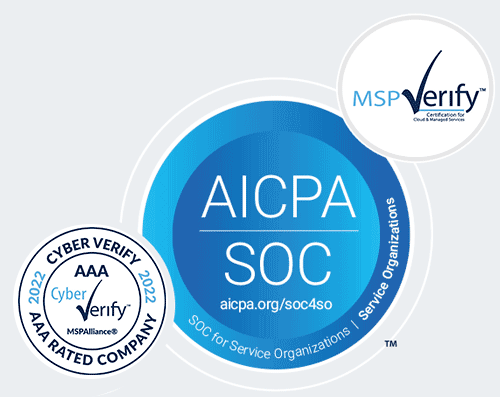 SOC 2 Type 2 & MSP Cloud Verify Certified