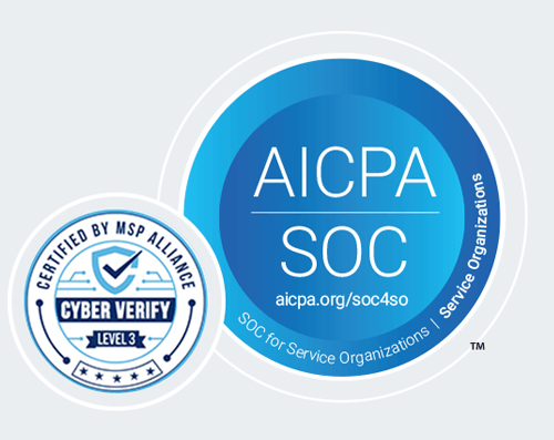 SOC 2 Type 2 & MSP Cloud Verify Certified