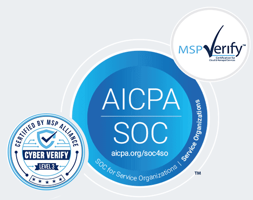 SOC 2 Type 2 & MSP Cloud Verify Certified