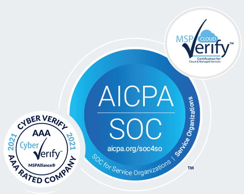 SOC 2 Type 2 & MSP Cloud Verify Certified